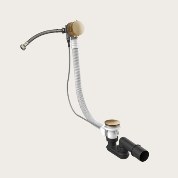 Gessi Слив перелив, Technical Accessories, длина троса, мм 800, цвет медь брашированная  01080#708
