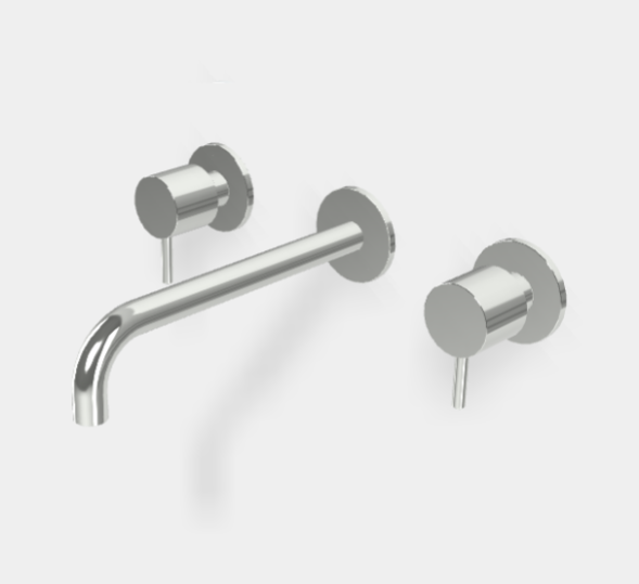 Смеситель для раковины, Fima Carlo Frattini, Spillo Up, цвет-чёрный хром F3161L/5CN