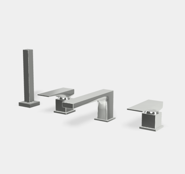 Смеситель для ванны и душа, Fima Carlo Frattini, Zeta, цвет-хром F3974NCR