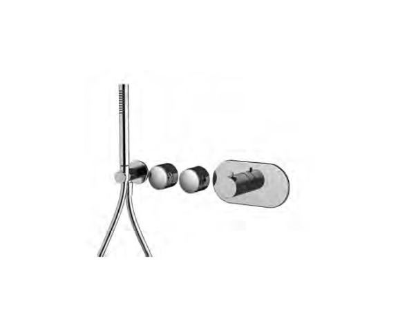 Смеситель для душа, Fima Carlo Frattini, Fimatherm, на 2 потребителя, цвет-бронза брашированная янтарная F5628X2XZS