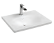 Раковина накладная ISVEA Sistema S 61 прямоугольная 81см, с отв. под смес., без д/к цвет белый глянцевый10SS50061