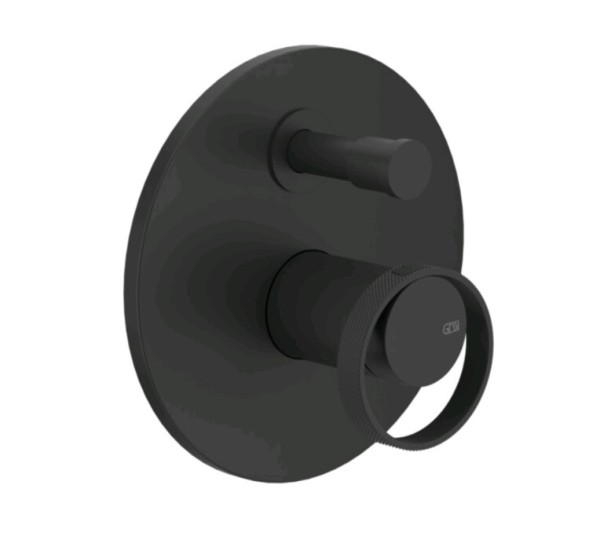 Gessi Смеситель для душа, Anello, на 2 потребителя, цвет черный матовый 63377#299