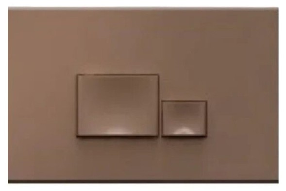 Клавиша смыва ISVEA Axis Piazza для унитаза ШГВ 246*26*164 цвет коричневый 54MJ0105I