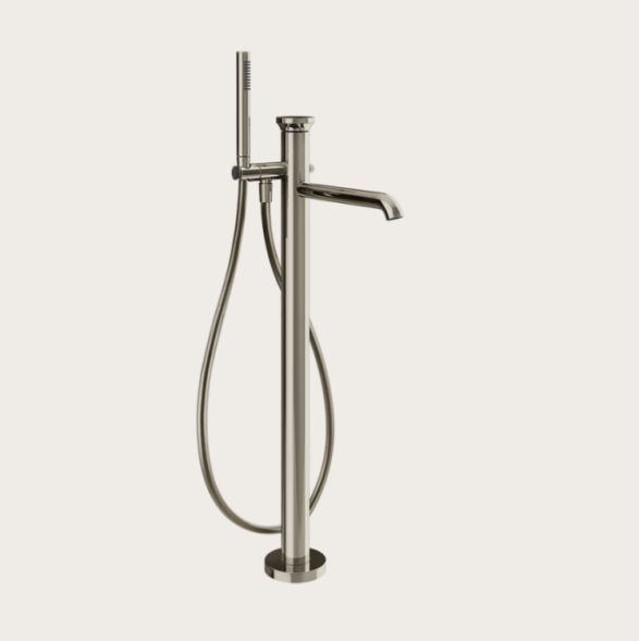 Gessi Смеситель для ванны и душа, Origini, напольный, цвет Никель