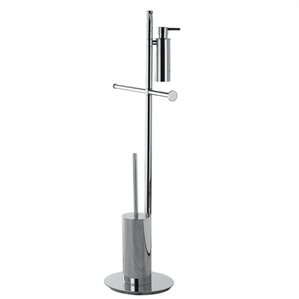 Стойка COLOMBO DESIGN PLANETS B9819 напольная с держателем туалетной бумаги и ершиком цвет хром