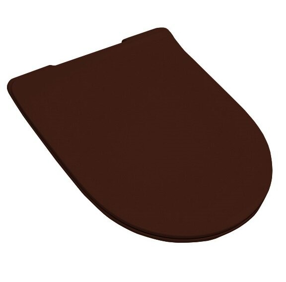 Сиденье с крышкой Artceram Slim с микролифтом цвет cocoa/хром FLA0 14 39
