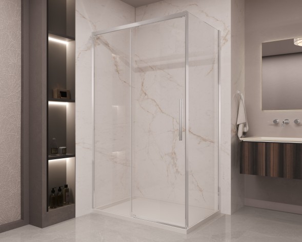 Vincea Душевой уголок Стелла (Stella) VSR-1ST8015CL, 1500*800, хром, стекло прозрачное