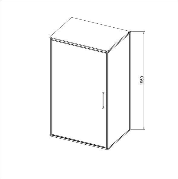 Vincea Душевой уголок Слим 8мм (Slim 8mm) VSR-4SLP9090CLB, 900*900, черный, стекло прозрачное