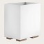 Gessi Корзина для бумаг, Rettangolo, шгв 250*170*257, цвет белая#медь брашированная  20990#708