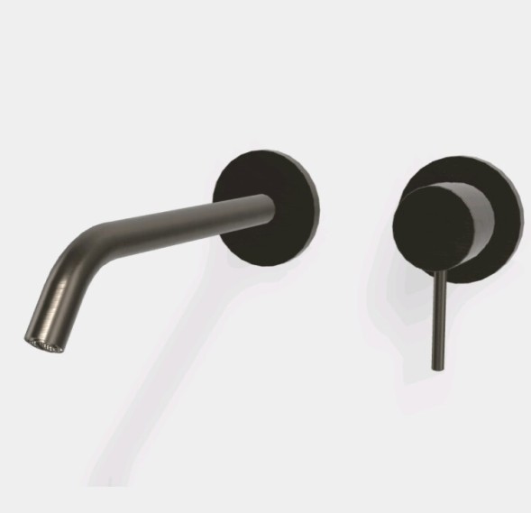 Смеситель для раковины, Fima Carlo Frattini, Spillo Up, цвет-черный хром брашированный F3051WLX8CS