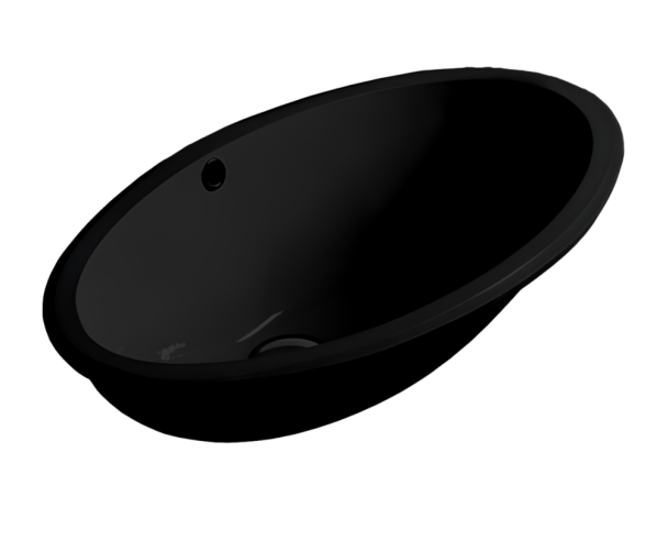 Раковина SIMAS LFT Spazio встраиваемая снизу без отверстий цвет черный LFT74.NE