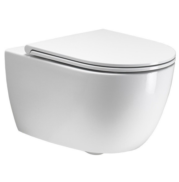 Унитаз SIMAS TREVI подвесной безободковый цвет белый TR18/F85