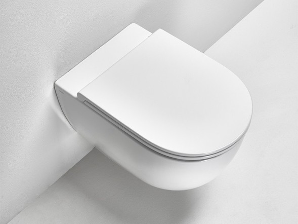 Унитаз SIMAS TREVI подвесной безободковый цвет белый TR18/F85