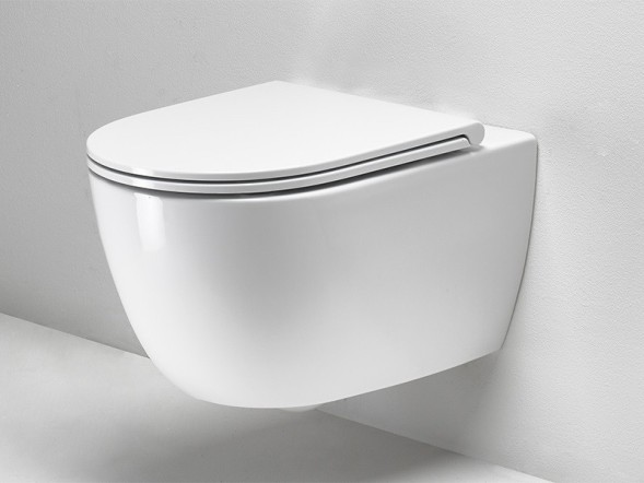 Унитаз SIMAS TREVI подвесной безободковый цвет белый TR18/F85