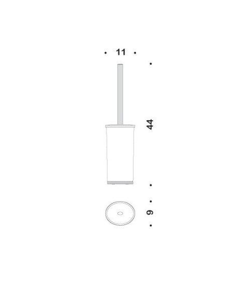 Ершик COLOMBO DESIGN LAND B2806 напольный цвет хром