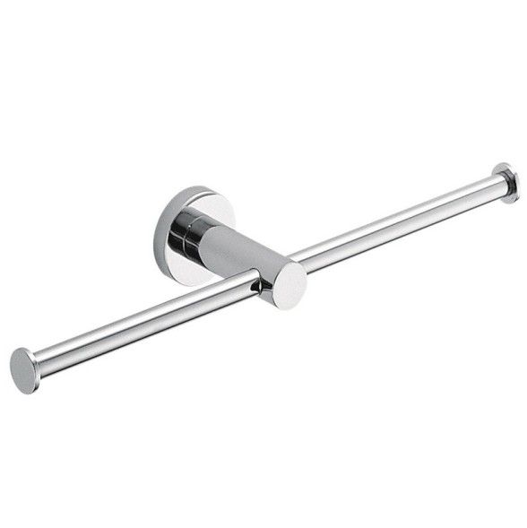 Держатель туалетной бумаги COLOMBO DESIGN PLUS W4990 двойной без крышки цвет хром