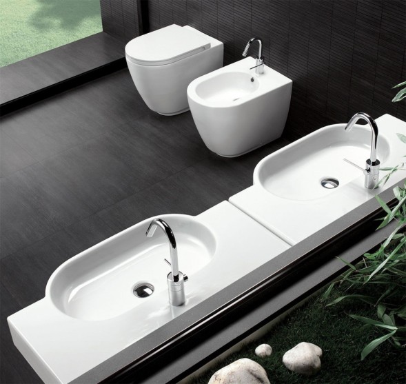 Унитаз HATRIA Fusion YXVD01 напольный слив универсальный цвет белый