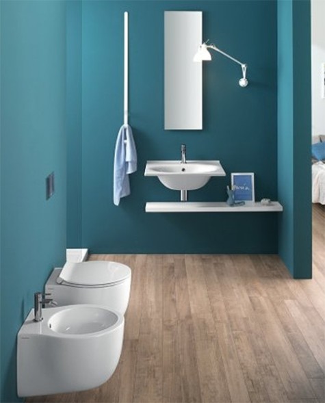 Раковина HATRIA LE FIABE Y1BR01 подвесная или на тумбу с одним отверстием с переливом цвет белый