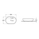 Vincea Раковина керамическая  VBS-122, 600*400*135, цвет белый