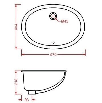 Раковина Artceram Diana  встраиваемая снизу без отверстий цвет белый DIL001 01 00