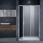 Vincea Душевая дверь Альфа (Alpha) VDS-3AL120MT, 1200, хром, стекло текстурное