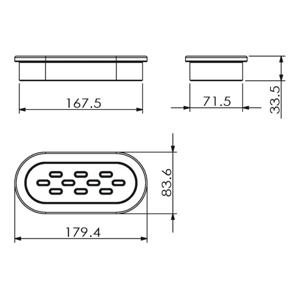 Мыльница LANGBERGER ACCESSORIES 23017A настольная цвет хром