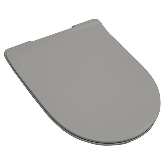 Сиденье с крышкой Artceram Slim с микролифтом цвет grigio oliva/хром FLA0 14 15