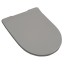Сиденье с крышкой Artceram Slim с микролифтом цвет grigio oliva/хром FLA0 14 15