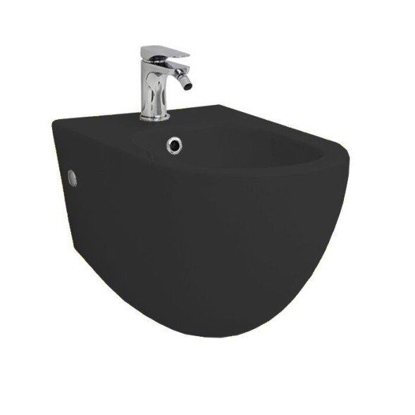 Биде Artceram File 2.0 подвесной с одним отверстием  цвет черный матовый FLB001 17 30