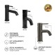 Paini 78PZ205O Смеситель для раковины Кокс , брашированный черный
