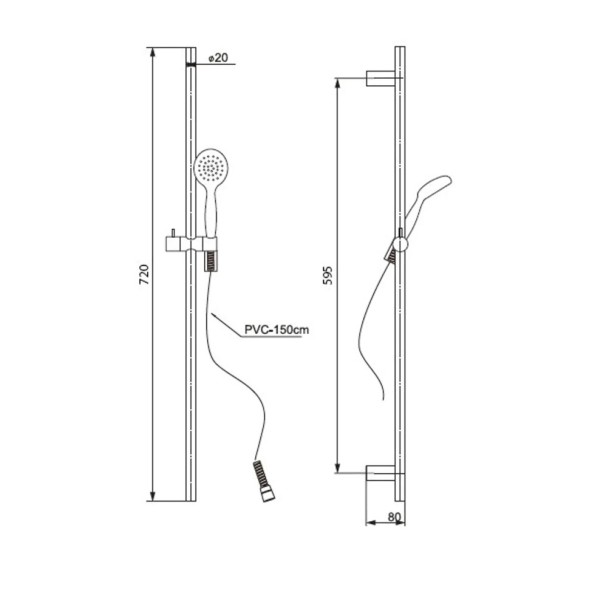 Paini P4CRSET4 Комплект для ванной комнаты Вива Стайл 3в1, хром
