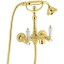 Emmevi The One Atena, смеситель с ручным душем для ванны. Прозрачные кристаллы Swarovski, цвет золото 98011LCSW/OR