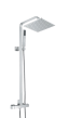 Emmevi Gea, душевая колонна 115,5 см с термостатом и антикальковым верхним душем Ø25 см, цвет хром 2630746/CR
