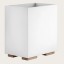 Gessi Корзина для бумаг, Rettangolo, шгв 250*170*257, цвет белая#хром  20990#031