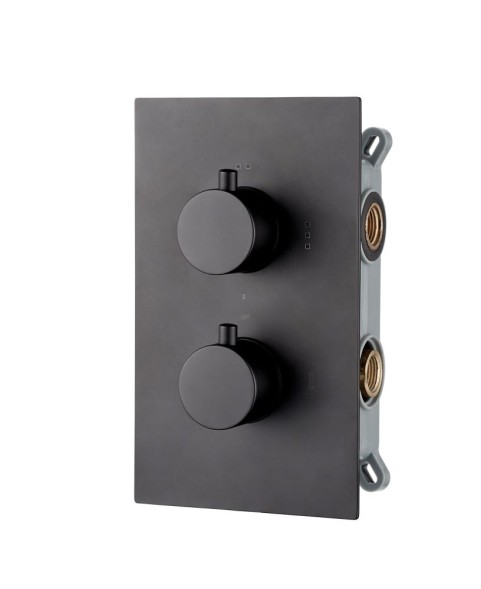 AQG Alpha, встраиваемый смеситель для душа c термостатом на 2 выхода , цвет хром