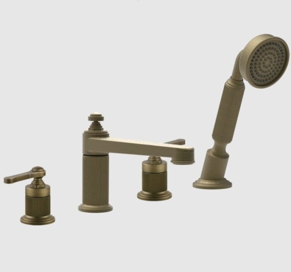 Gessi Смеситель для ванны и душа, VENTI20, цвет латунь состаренная 65045#713