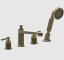 Gessi Смеситель для ванны и душа, VENTI20, цвет латунь состаренная 65045#713