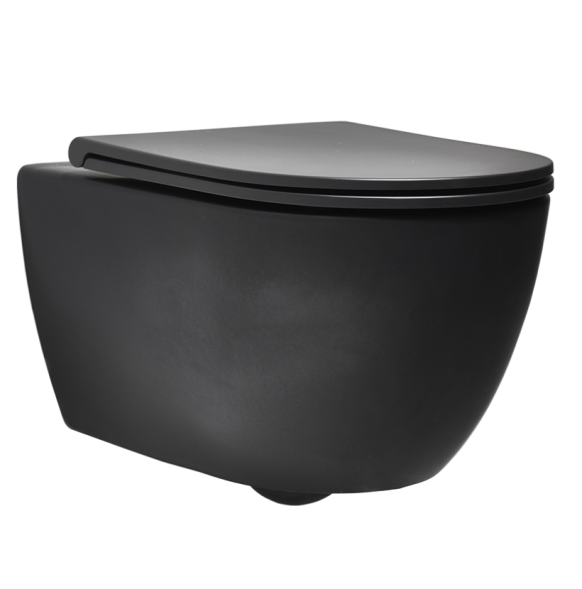 Унитаз SIMAS TREVI подвесной безободковый цвет черный матовый TR18/F85.NM