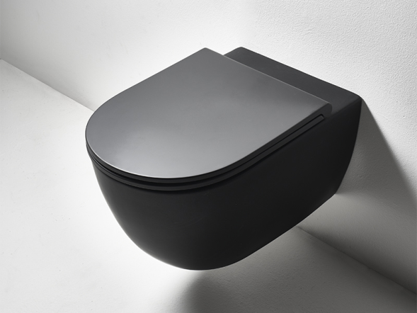 Унитаз SIMAS TREVI подвесной безободковый цвет черный матовый TR18/F85.NM