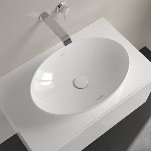 Villeroy&amp;Boch Раковина, Loop&amp;Friends, шгв 620*420*120, отверстия для смесителя-отсутствуют, цвет-альпийский белый (белый Alpin) 4A500001