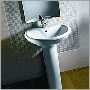 Раковина HATRIA Maiora YF04 подвесная с одним отверстием с переливом цвет белый