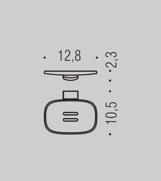 Мыльница COLOMBO DESIGN TRENTA B3001 настенная цвет хром