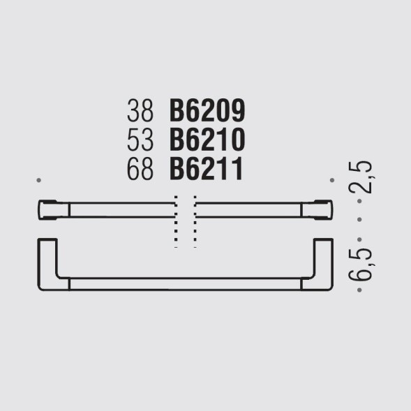 Полотенцедержатель COLOMBO DESIGN LULU B6211.HPS широкий цвет золото