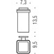 Стакан COLOMBO DESIGN BASICQ B3702.NM настенный цвет черный матовый