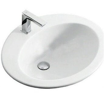 Раковина ArtCeram Eolo встраиваемая EOLO с одним отверстием цвет белый  ELL0010100