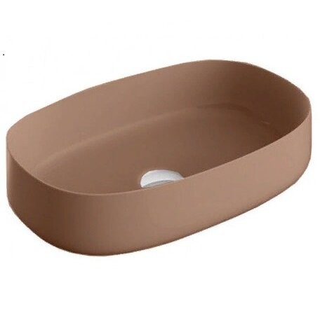 Раковина Artceram Cognac Quadro накладная  цвет  tortora COL003 40 00