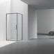 Vincea Душевой уголок Слим 8мм (Slim 8mm) VSR-4SLP9090CLGM, 900*900, вороненая сталь, стекло прозрачное
