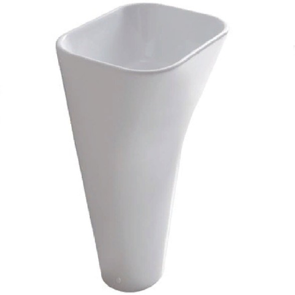 Раковина GALASSIA MEG11 PRO 5405P без отверстий без перелива цвет белый глянцевый