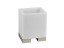 Gessi Стакан, Rettangolo, шгв 105*85*125, цвет чёрный#брашированный никель 20832#149