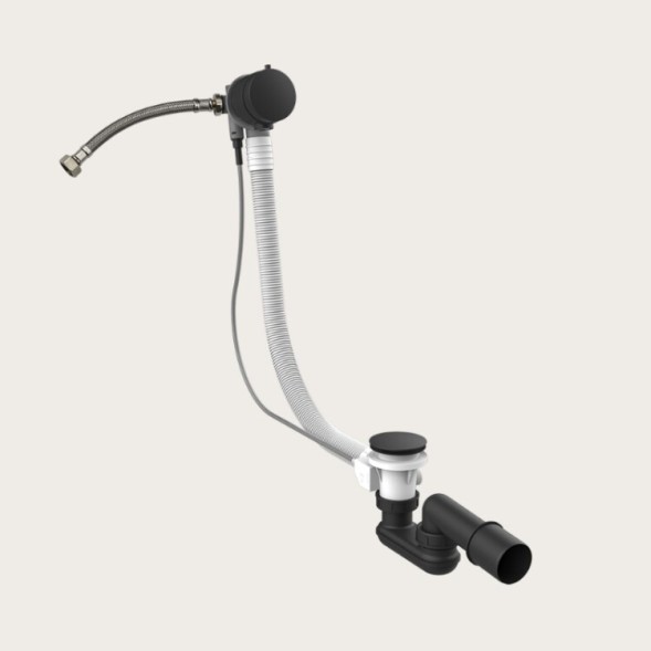 Gessi Слив перелив, Technical Accessories, длина троса, мм 800, цвет черный матовый  01080#299